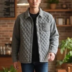 Banana Republic Quilted Shirt Jacket